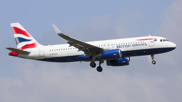 G-EUYU:Airbus A320-200:British Airways